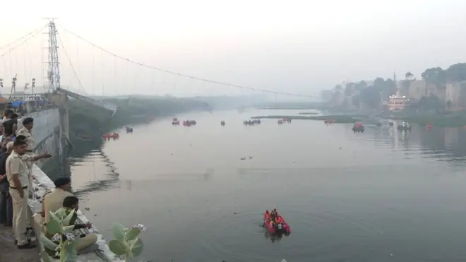 મોરબી દુર્ઘટનાની તસવીર