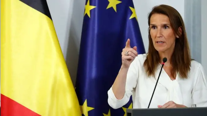 소피 빌메스 벨기에 외무장관은 하원 연설을 통해 러시아 외교관 21명에 추방 명령을 내렸다고 밝혔다