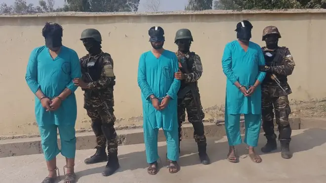 این افراد توسط نیروهای امنیت ملی افغانستان بازداشت شده‌اند.