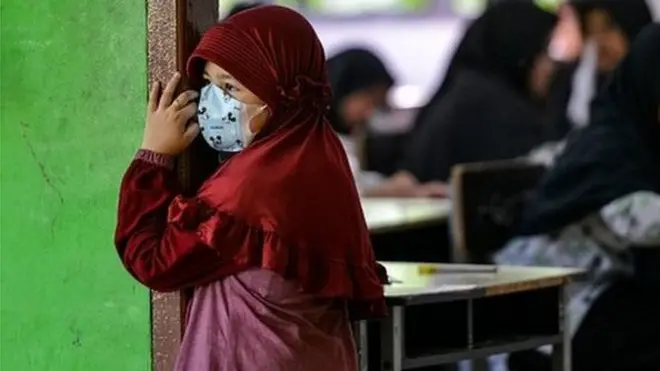 (Ilustrasi) Seorang anak di koridor sebuah pesantren di Tungkob, Aceh