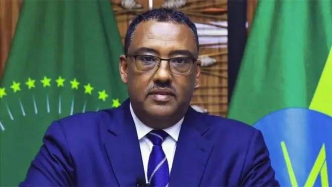 ምክትል ቀዳማይ ሚኒስተር ኢትዮጵያ ደመቀ መኮንን፡ ሚኒስተር ጉዳያት ወጻኢ እታ ሃገር እውን'ዩ