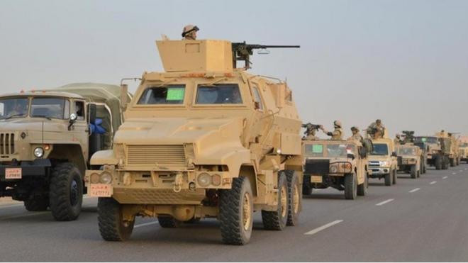 مركبات عسكرية في سيناء