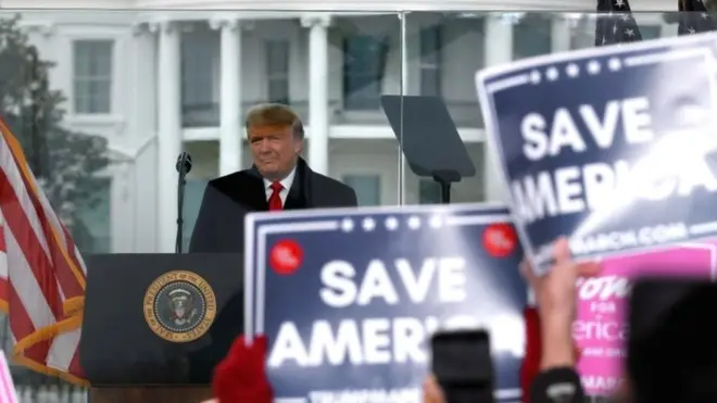 Was Donald Trump's address to supporters on 6 January an incitement to riot?