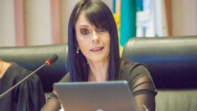Marília de Alencar em depoimento na Câmara Legislativa do Distrito Federal sobre o 8 de janeiro de 2023