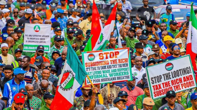 Aworan Ifẹhonuhan NLC ati TUC 