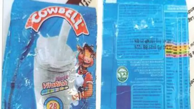 Aworan ọra miliiki Cowbell to jẹ ayederu