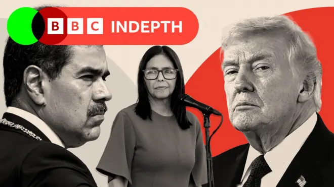 尼古拉斯·馬杜羅、德爾西·羅德里格斯和唐納德·特朗普