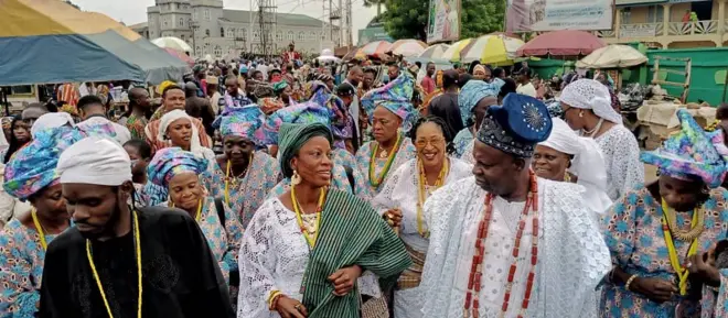 Àwọn tó ń kópa níbi ayẹyẹ ọdún Osun Osogbo