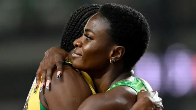 Tobi Amusan congratulate Williams