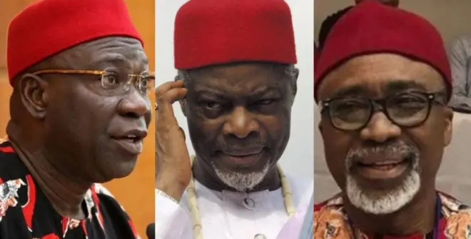 Ike Ekweremadu, Chuba Okadigbo na Enyinnaya Abaribe