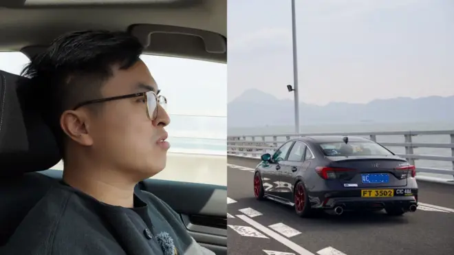 谭先生在2025年12月31日驾车来港跨年。