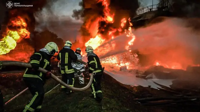 пожежа у Тернополі, ДСНС