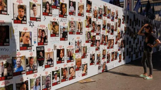 Aworan awọn eeyan to wa ni ahamọ Hamas