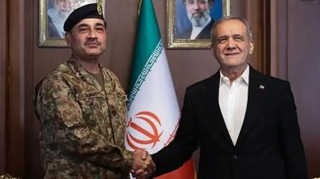 مسعود پزشکیان او عاصم منیر، ارشیف انځور