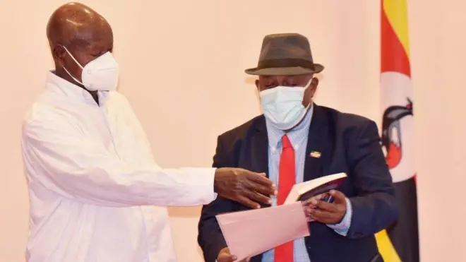 Madaxweyne Museveni iyo Dr Jaanac