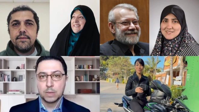 عیسی هاشمی، معصومه ابتکار، فاطمه لاریجانی، علی لاریجانی، سلیمانی افشار، یوسف عزیری