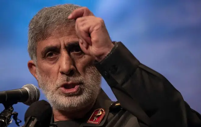 د ایران د سپاه پاسداران د قدس ځواک قوماندان اسماعیل قاآني