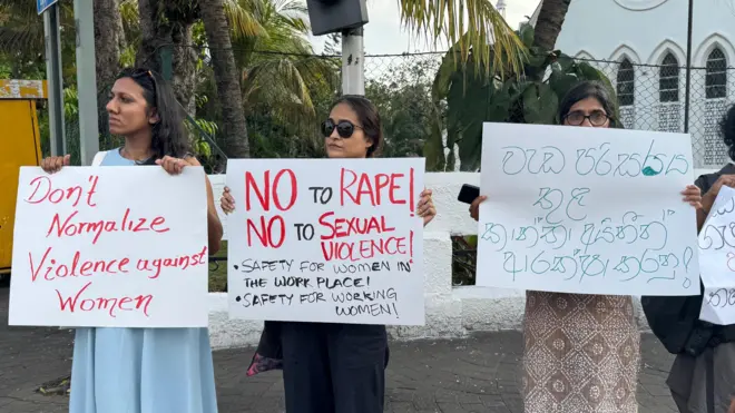 A protest held at Lipton Circle today evening