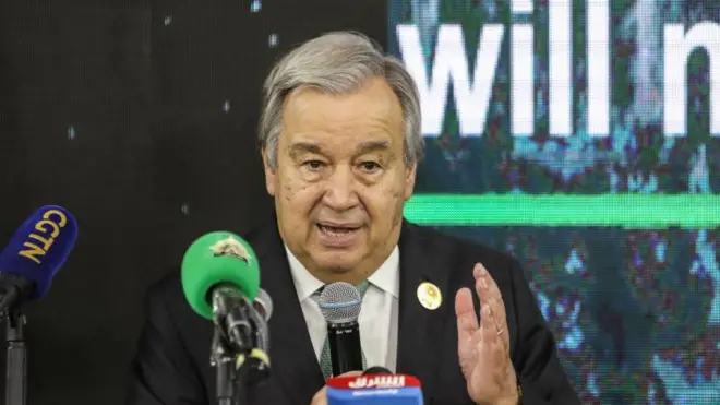 اقوام متحدہ کے سیکرٹری جنرل انتونیو گوتریس