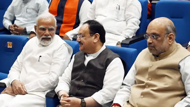 मोदी, नड्डा और अमित शाह