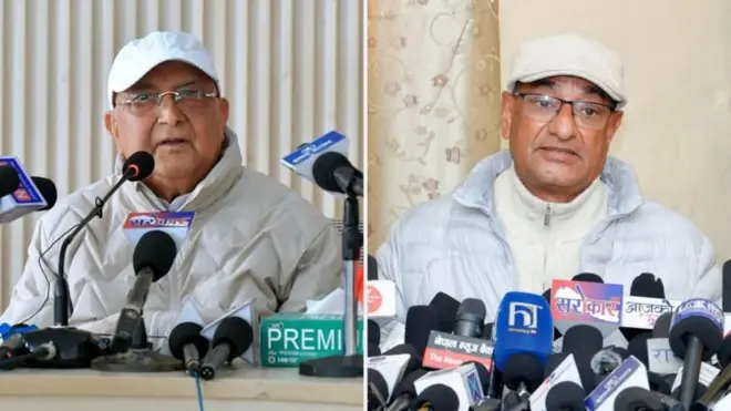 जेन जी आन्दोलनका बेला केपी शर्मा ओली प्रधानमन्त्री र रमेश लेखक गृहमन्त्री थिए (फाइल तस्बिर)
