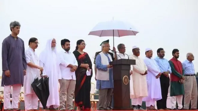 গত পাঁচই অগাস্ট ঘোষণা করা হয় জুলাই ঘোষণাপত্র