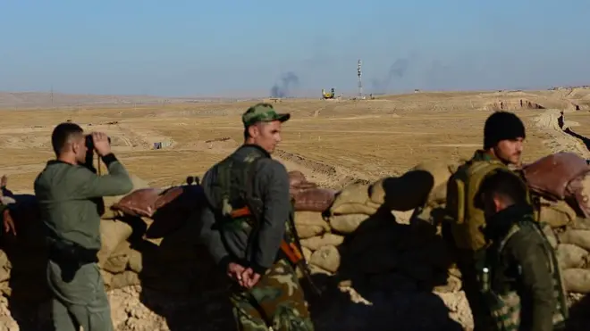 Sincar'daki Peşmerge güçleri. Arşiv fotoğrafı