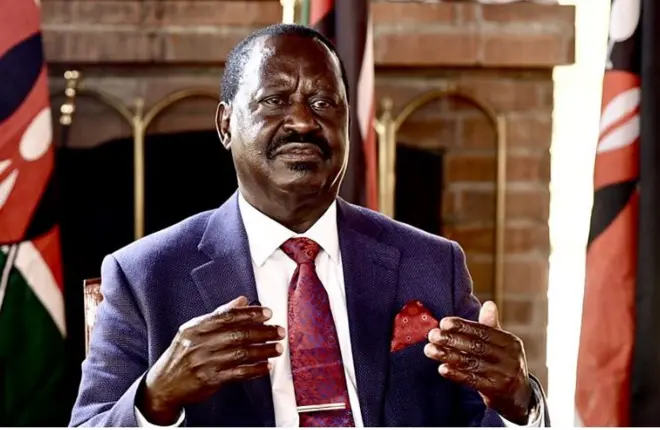 Kiongozi wa Muungano wa Azimio nchini Kenya Raila Odinga 