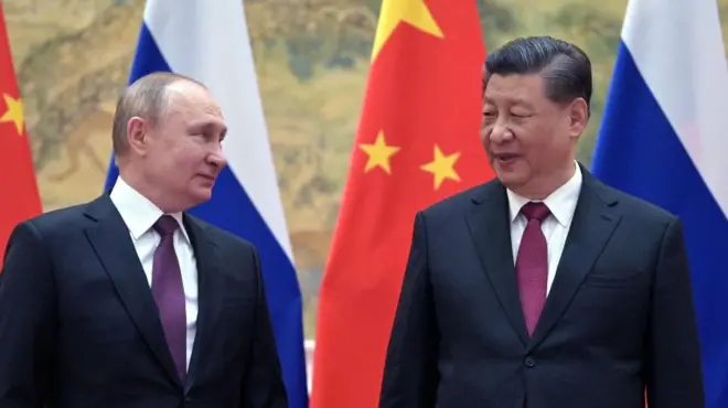 شی جین پینگ و ولادیمیر پوتین