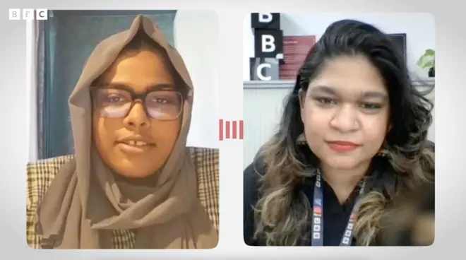 ටෙහෙරාන් අගනුවර පිහිටි විශ්වවිද්‍යාලයක වෛද්‍ය විද්‍යාව හදාරන ශ්‍රී ලාංකික සිසුවියක්