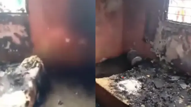 Aworan yara ti ijamba ina ti ṣẹlẹ