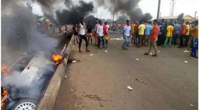 Aworan iṣẹlẹ ijamba ọkọ to waye nipinlẹ Ondo