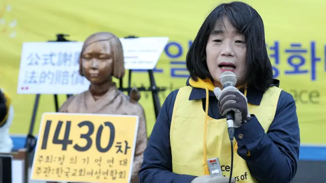 한국정신대문제대책협의회 대표와 정의기억연대 이사장을 역임한 최근 윤미향 씨는 21대 국회의원에 당선됐다