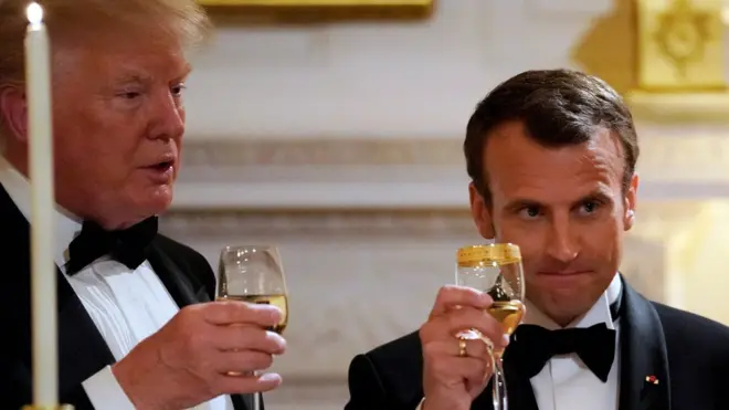 ترامب وماكرون