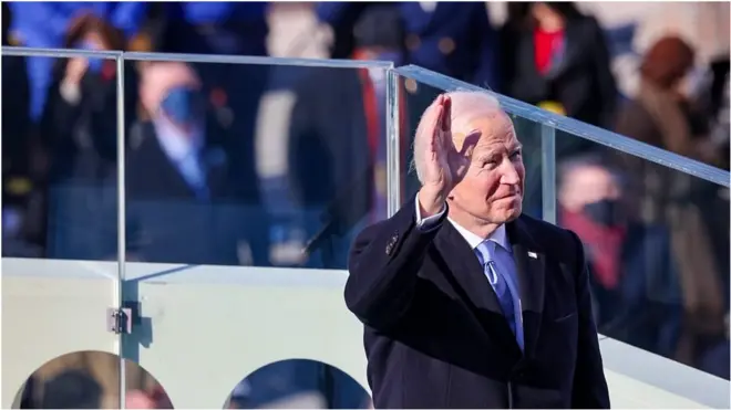 拜登正式宣誓就任美國總統