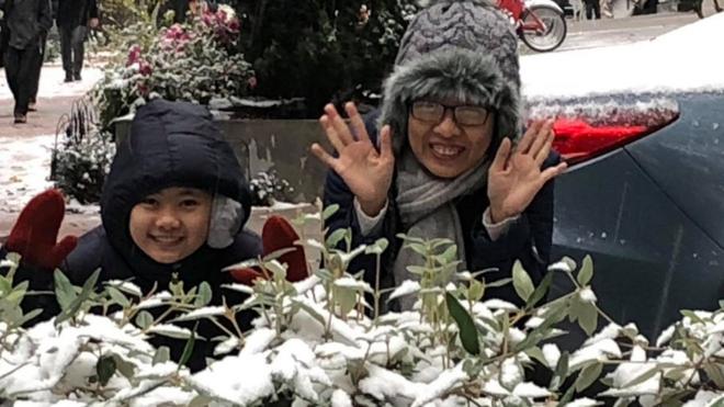 Blogger Mẹ Nấm và con gái trong chuyến đi vận động tại Washington DC, tháng 11, 2018
