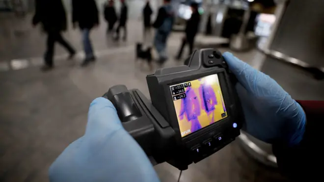 Проверка пассажиров в московском аэропорту Шереметьево