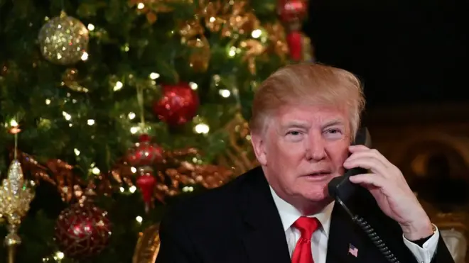 Дональд Трамп у елки