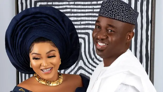 Mercy Aigbe and her boo