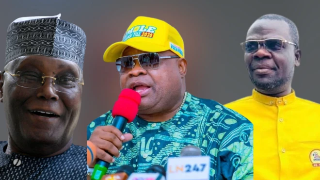 Akojọpọ aworan Atiku, Adeleke ati Oriyomi