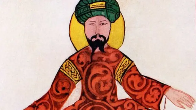 مصر اور شام کے سلطان صلاح الدین ایوبی کا ایک قدیم خاکہ