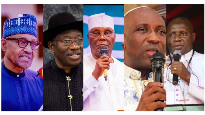 Buhari, Jonathan, Atiku, Primate Ayodele, Daniel Okoh