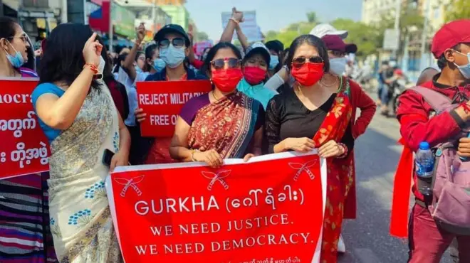 म्यान्मारमा सैन्यशासनविरुद्ध आन्दोलन