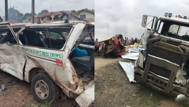 Aworan ijamba ọkọ to waye niluu Ibadan