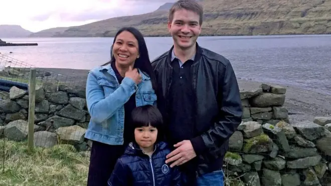 Athaya Slaetalid with husband Jan and their son Jacob