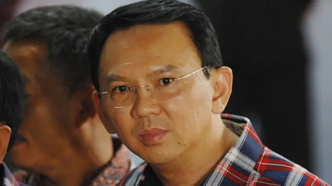 The former governor of Jakarta is a Christian in Muslim-majority Indonesia