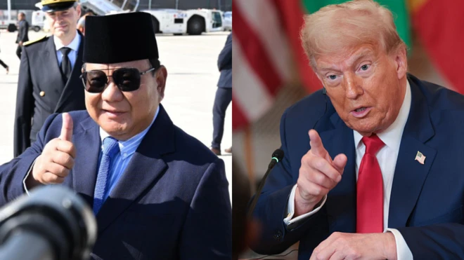 dua kepala negara dalam satu bingkai.
