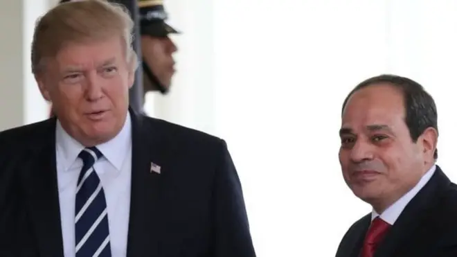 عبدالفاتح السیسی، ٹرمپ