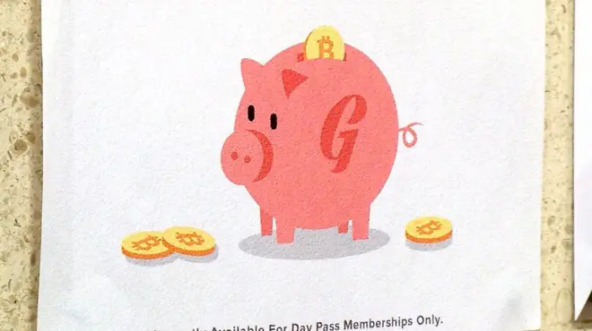 Garage Society 中環店展示的「本店接受比特幣支付」海報