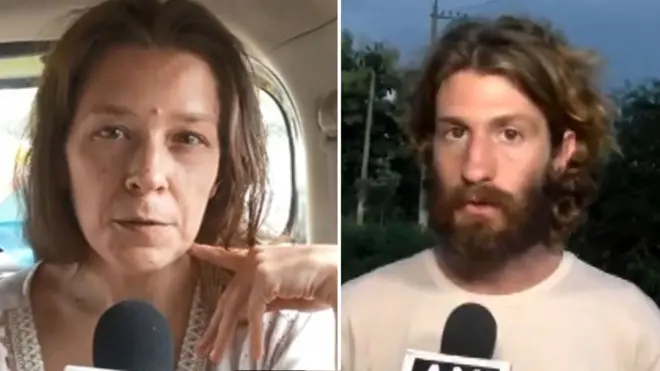 रशियन महिला आणि तिच्या मुलांचे वडील